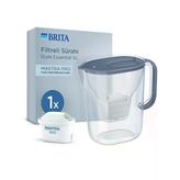 Brıta Style Essential Xl 1 X Maxtra Pro Pure Performance Filtreli Su Arıtma Sürahisi – Taş Mavisi (3,6L)