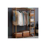 BRK Design Açık Ahşap Raflı Gardırop