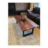 BRK Design Ahşap Kütük Orta Sehpa 90x60
