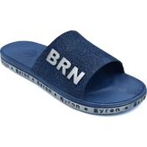 BRN Kaymaz Taban Plastik Banyo Tuvalet Havuz Terliği Unisex MZ153 - 166-Lacivert