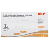 BRP Latex Pudralı Large 100'lü Muayene Eldiveni