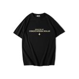 BRZ COLLECTION Unisex Oversize Directed By Christopher Nolan T-shirt Siyah