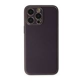 BSSM Coco Deri Silikon Kapak - Derin Mor iPhone 13 Pro Max Kılıf