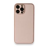 BSSM Coco Deri Silikon Kapak - Pembe iPhone 13 Pro Kılıf