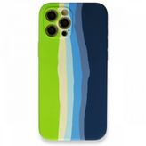BSSM Ebruli Lansman Silikon - Koyu Yeşil iPhone 12 Pro Max Kılıf