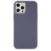 BSSM iPhone 12 Pro Max Asya Deri Silikon Mor Kılıf