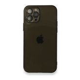 BSSM iPhone 12 Pro Max Fly Lens Silikon Siyah Kılıf