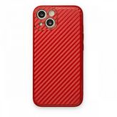 BSSM iPhone 13 Coco Karbon Silikon Kırmızı Kılıf