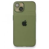 BSSM iPhone 13 Fly Lens Silikon Yeşil Kılıf