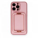 BSSM iPhone 13 Pro Max Coco Elit Kapak Pembe Cep Telefonu Kılıfı