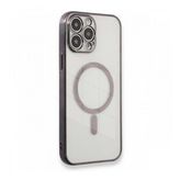 BSSM iPhone 13 Pro Max Magneticsafe Lazer Silikon Siyah Kılıf