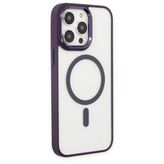 BSSM iPhone 13 Pro Room Magneticsafe Silikon Derin Mor Kılıf