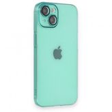 BSSM iPhone 14 Armada Lensli Kapak Yeşil Kılıf