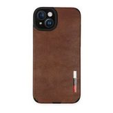 BSSM iPhone 14 Loop Deri Silikon Kahverengi Kılıf