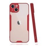 BSSM iPhone 14 Platin Silikon Kırmızı Kılıf