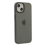 BSSM iPhone 14 Plus PC Sert Şeffaf Kapak Siyah Kılıf