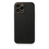 BSSM iPhone 14 Pro Coco Deri Silikon Kapak Siyah Kılıf