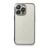 BSSM iPhone 14 Pro Max Razer Lensli Silikon Siyah Kılıf