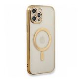 BSSM Magneticsafe Lazer Silikon - Gold iPhone 12 Pro Kılıf