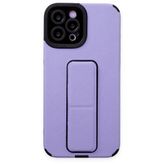 BSSM Mega Standlı Silikon - Lila iPhone 12 Pro Max Kılıf