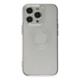 BSSM Santa Lens Silikon - Şeffaf iPhone 14 Pro Kılıf