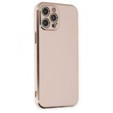 BSSM Volet Silikon - Pembe iPhone 12 Pro Max Kılıf