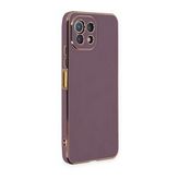 BSSM Xiaomi Mi 11 Lite Volet Silikon Mor Kılıf