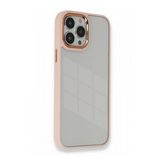BSSMDora Kapak - Pudra iPhone 13 Pro Max Kılıf