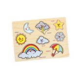 Bu-Bu Gökyüzü 8 Parça Ahşap Puzzle
