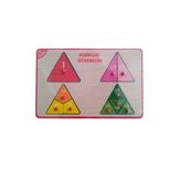 Bu-Bu Üçgen Kesirler Ahşap Puzzle