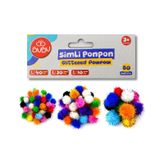 Bubu 10-20-30 Mm Karışık Simli Ponpon 80 Li Bubu-hs0026