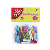 Bubu HS0005 Renkli 3 cm 40'lı Mandal