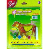 Bubu Köpek 3D Ahşap Puzzle