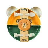 Buddy Tucklebery Tabağı Seti 7'li Yeşil-Sarı