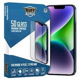 Buff iPhone 14 Plus 13 Pro Max 5D Glass Şeffaf Ekran Koruyucu