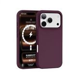 Buff iPhone 18 Pro Max/17 Pro Max MagSafe Rubber Fit Kılıf - Koyu Vişne