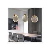 Buiva Modern Luxury Sarkıt Üçlü Dikdörtgen Sıralı Kristal Camlı Led Avize Gold Sarı