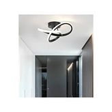 Buiva Modern Plafonyer Tavan Boomerang Led Avize Siyah