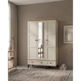 Bükreş Mdf Aynalı 3 Kapaklı Dolap