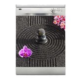 Bulaşık Makinesi Sticker Kaplama Beyaz Eşya Kaplama Japon Zen Bahçesi 3
