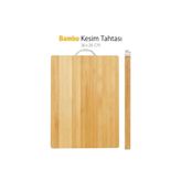 BulutRetail Metal Saplı Bambu Kesim Panosu