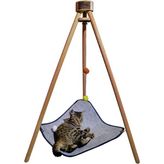 Bundera Tripod Kedi Hamağı ve Yatağı - Gri
