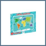 BuradaBulabilirsin Dünya Haritası Frame Puzzle 35 Parça BBZ