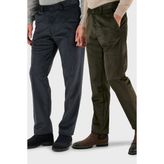 Buratti Normal Bel Regular Fit Düz Paça 2'li Paket Kadife Pantolon Erkek Kadife Pantolon 645MERLINS2 - Antrasit - Haki - 42
