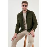 Buratti Pamuklu Çift Cepli Uzun Kollu Regular Fit Kışlık Gömlek Erkek GÖMLEK CF24W127221