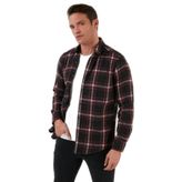 Buratti Pamuklu Ekoseli Slim Fit Kışlık Gömlek Erkek Gömlek Cf23w114662