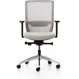 Bürotime Bold Çalışma Koltuğu, Krom Ayak, Gri & Gri