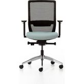 Bürotime Bold Çalışma Koltuğu, Krom Ayak, Siyah & Nehir
