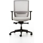 Bürotime Bold Çalışma Koltuğu, Plastik Ayak, Gri & Gri