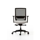 Bürotime Bold Çalışma Koltuğu, Plastik Ayak, Siyah & Gri